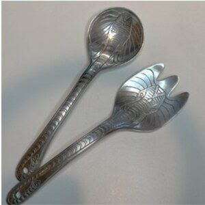 🌻Vintage 1981 ARTHUR COURT "Elephant" Hand Crafted Aluminum Serving Set